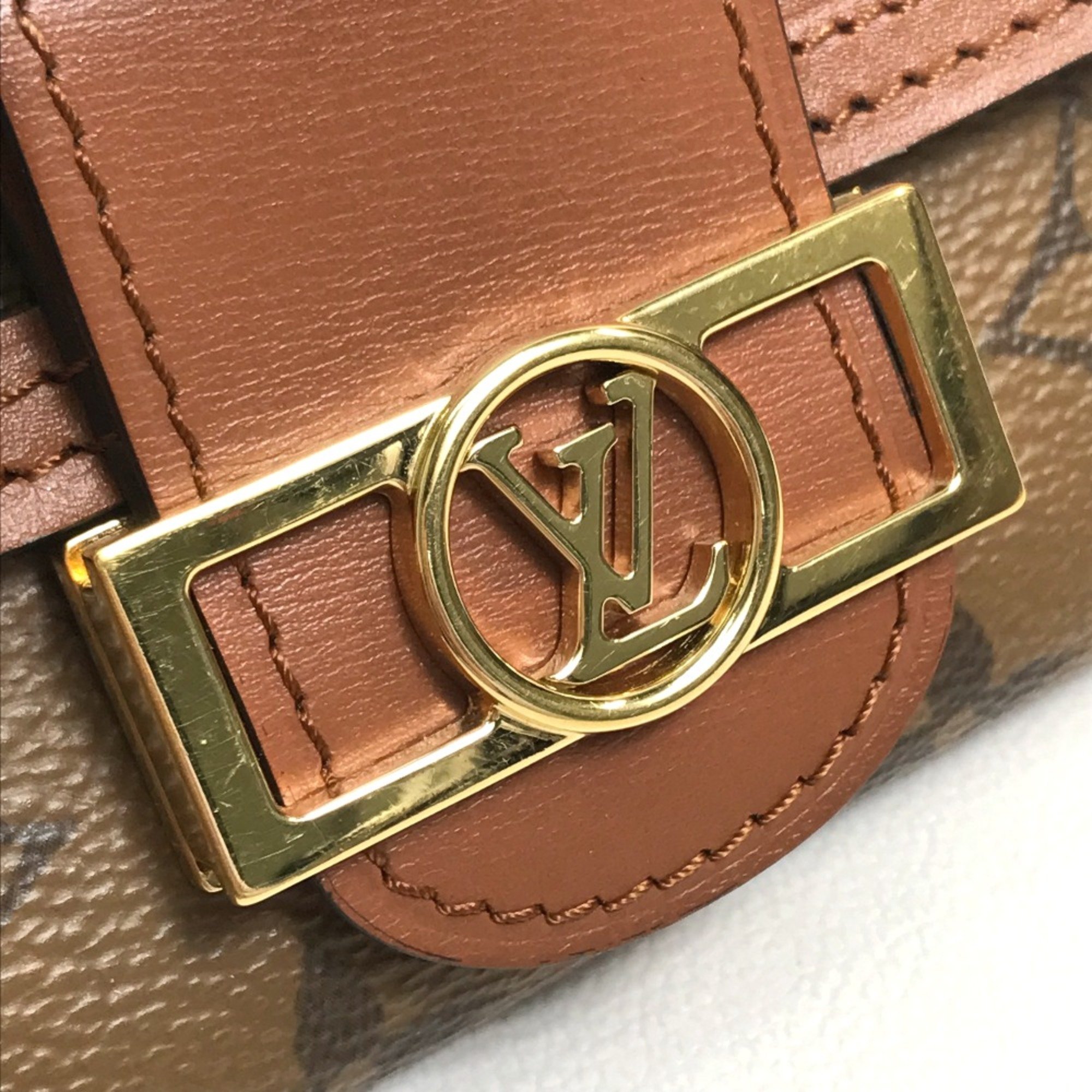 Louis Vuitton M68725 Monogram reverse Wallet Trifold wallet Brown GoldHardware