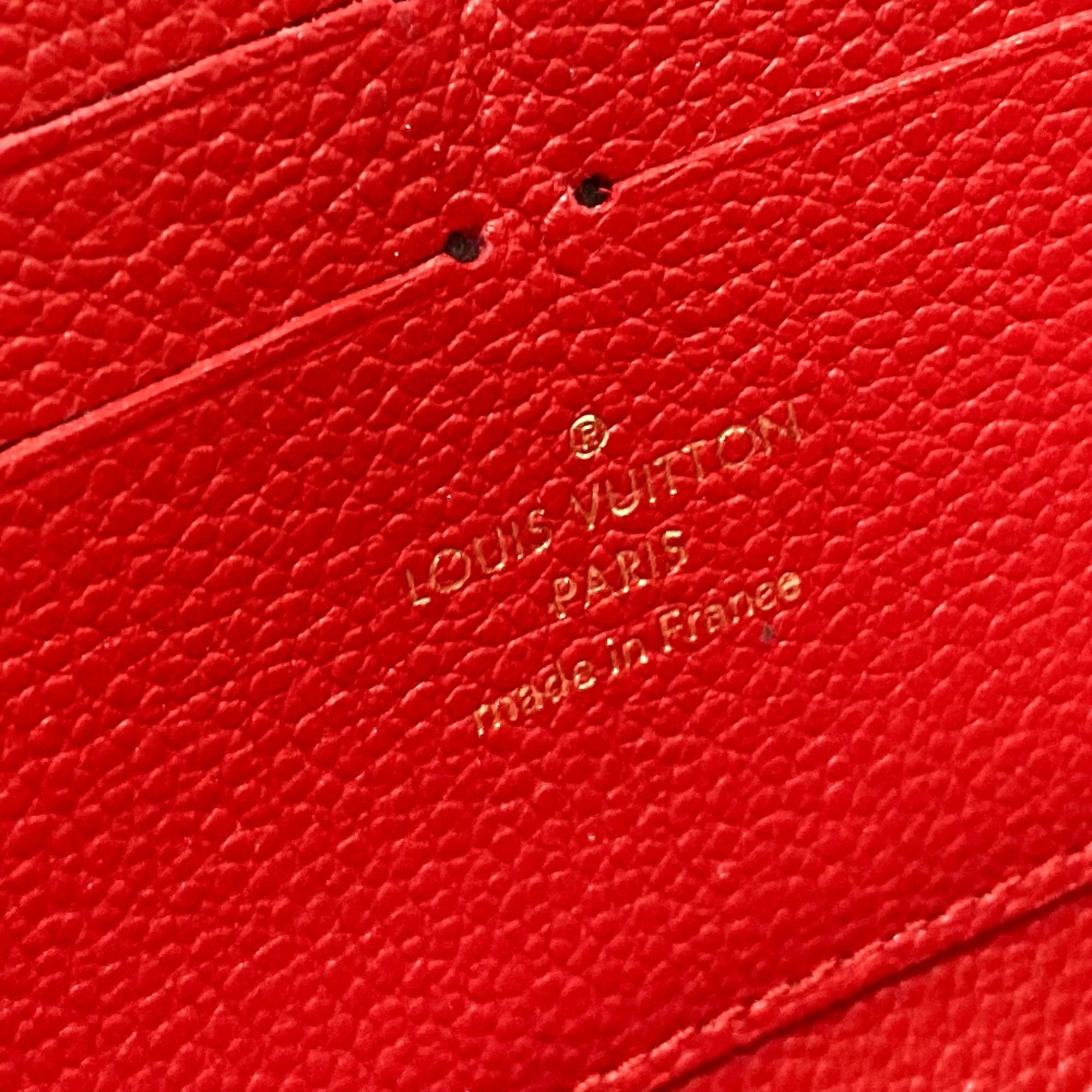 Louis Vuitton M61865 MonogramEmpreinte Long Wallet Slys Red