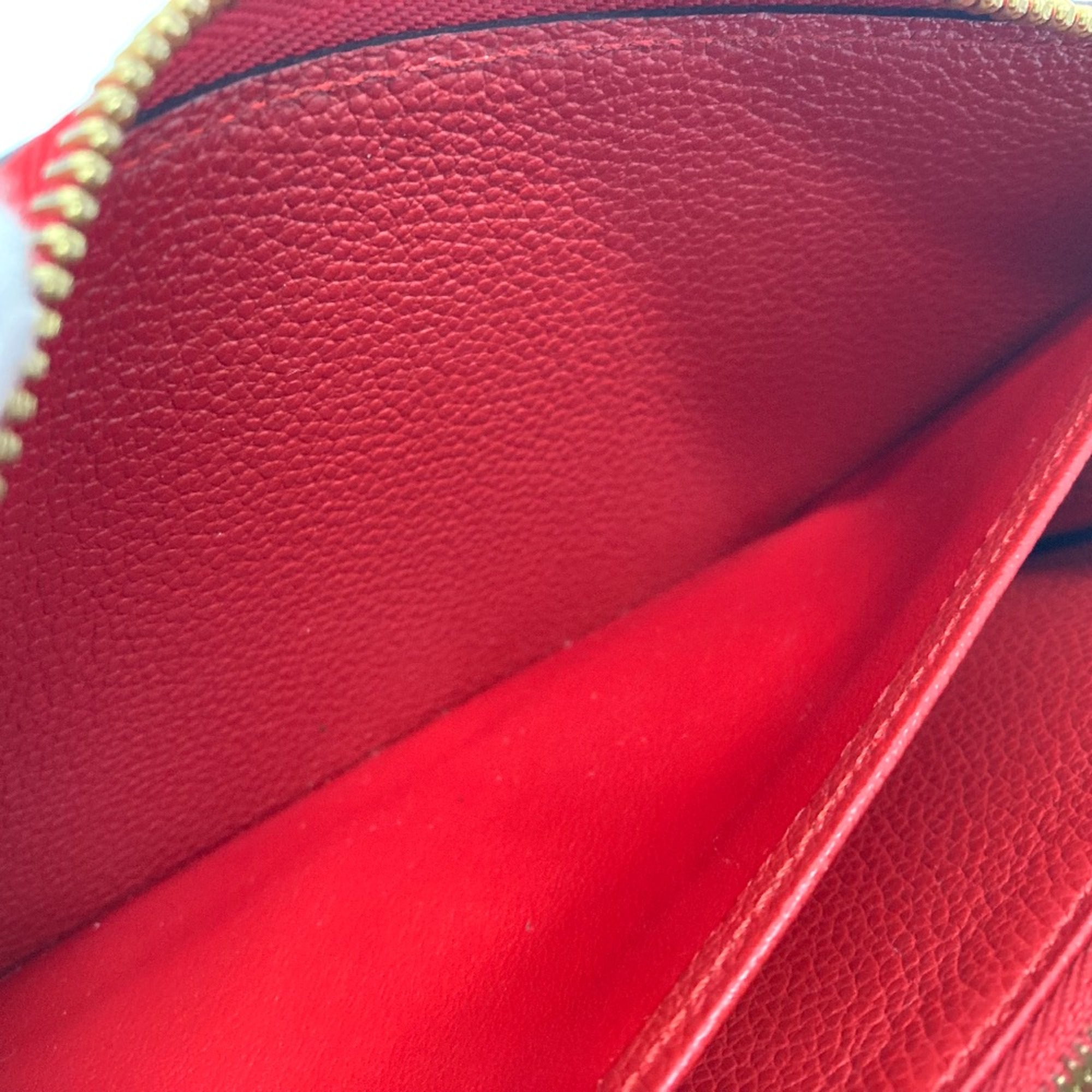 Louis Vuitton M61865 MonogramEmpreinte Long Wallet Slys Red