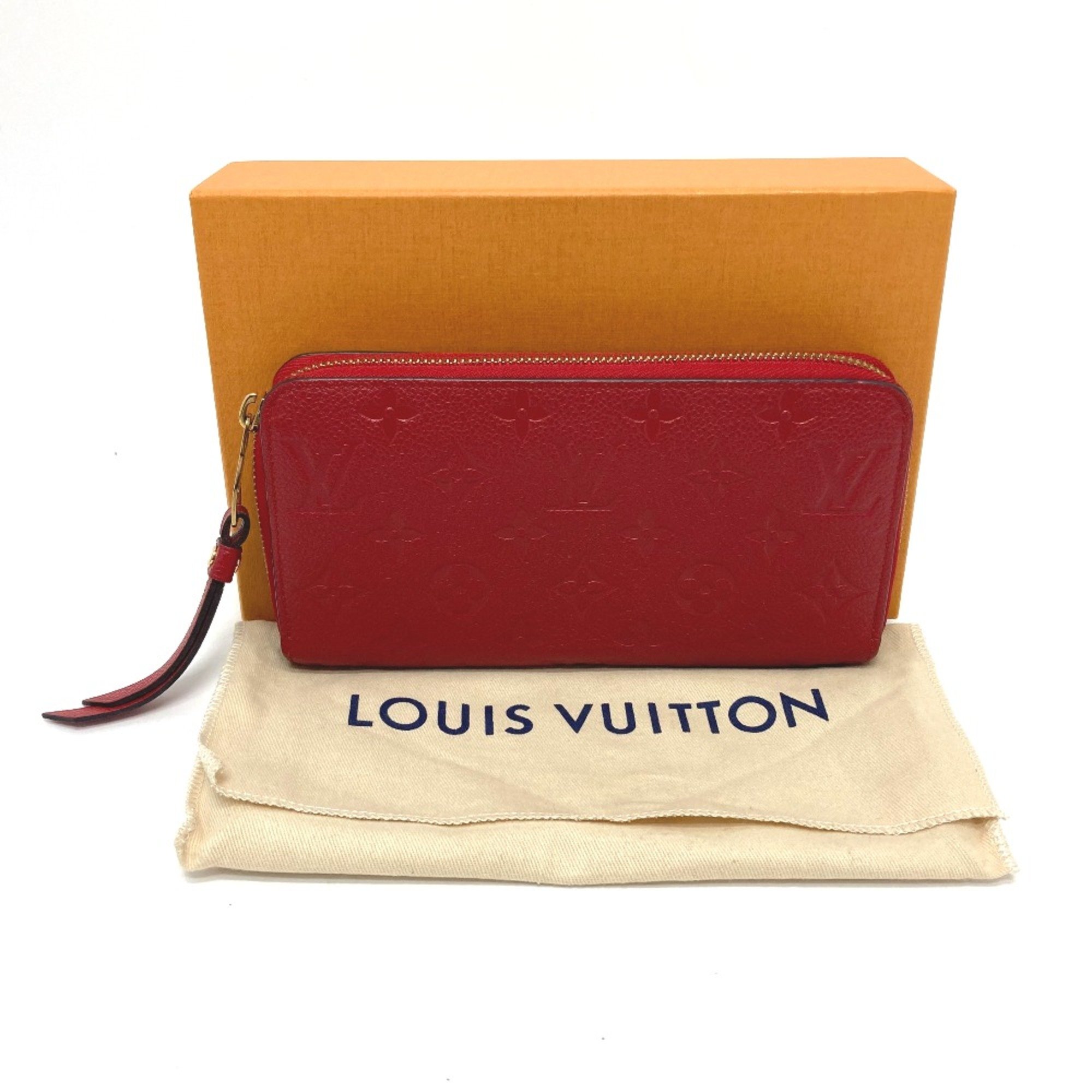 Louis Vuitton M61865 MonogramEmpreinte Long Wallet Slys Red