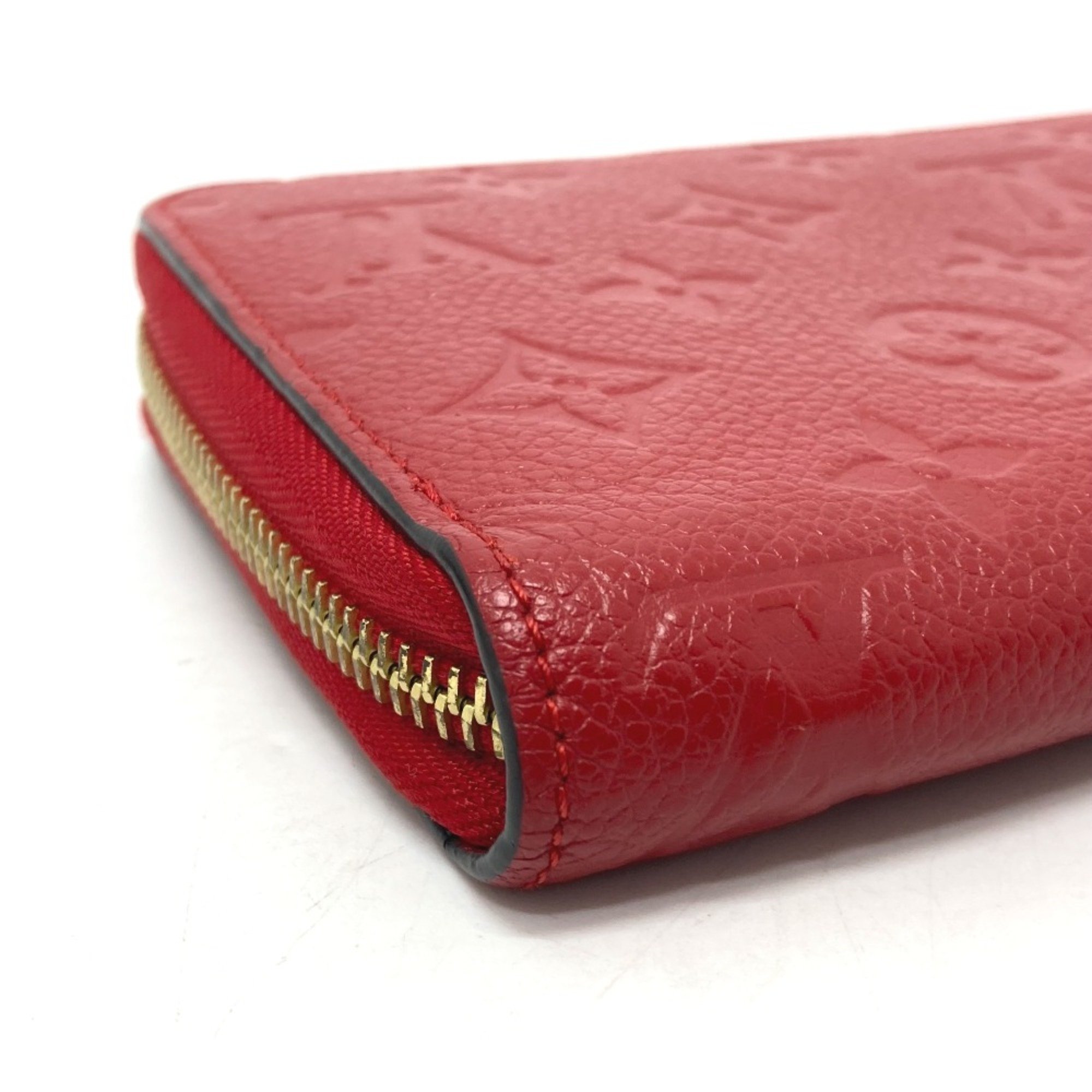 Louis Vuitton M61865 MonogramEmpreinte Long Wallet Slys Red