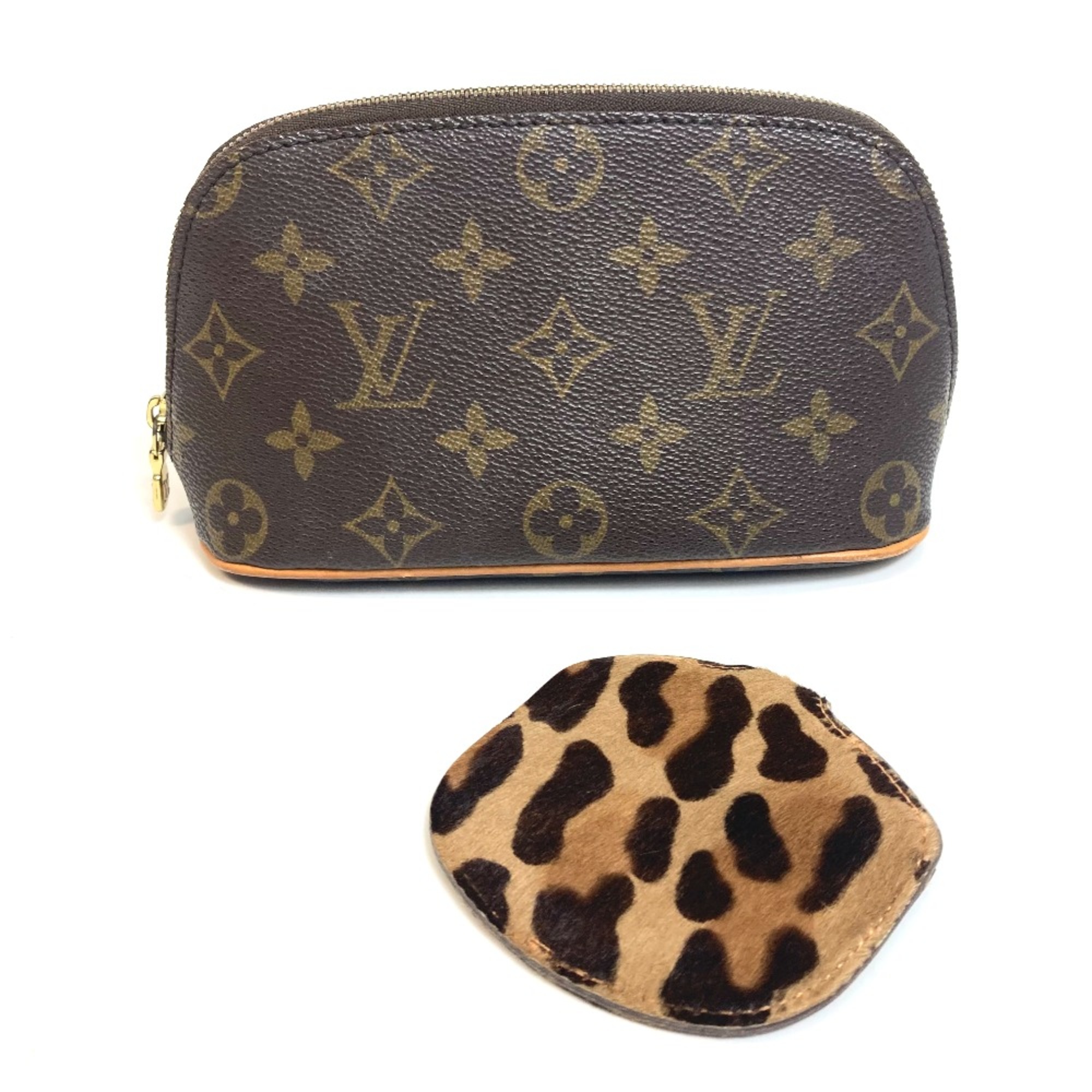 Louis Vuitton M99032 Monogram Leopard Bag 3-piece set Hand Bag Brown