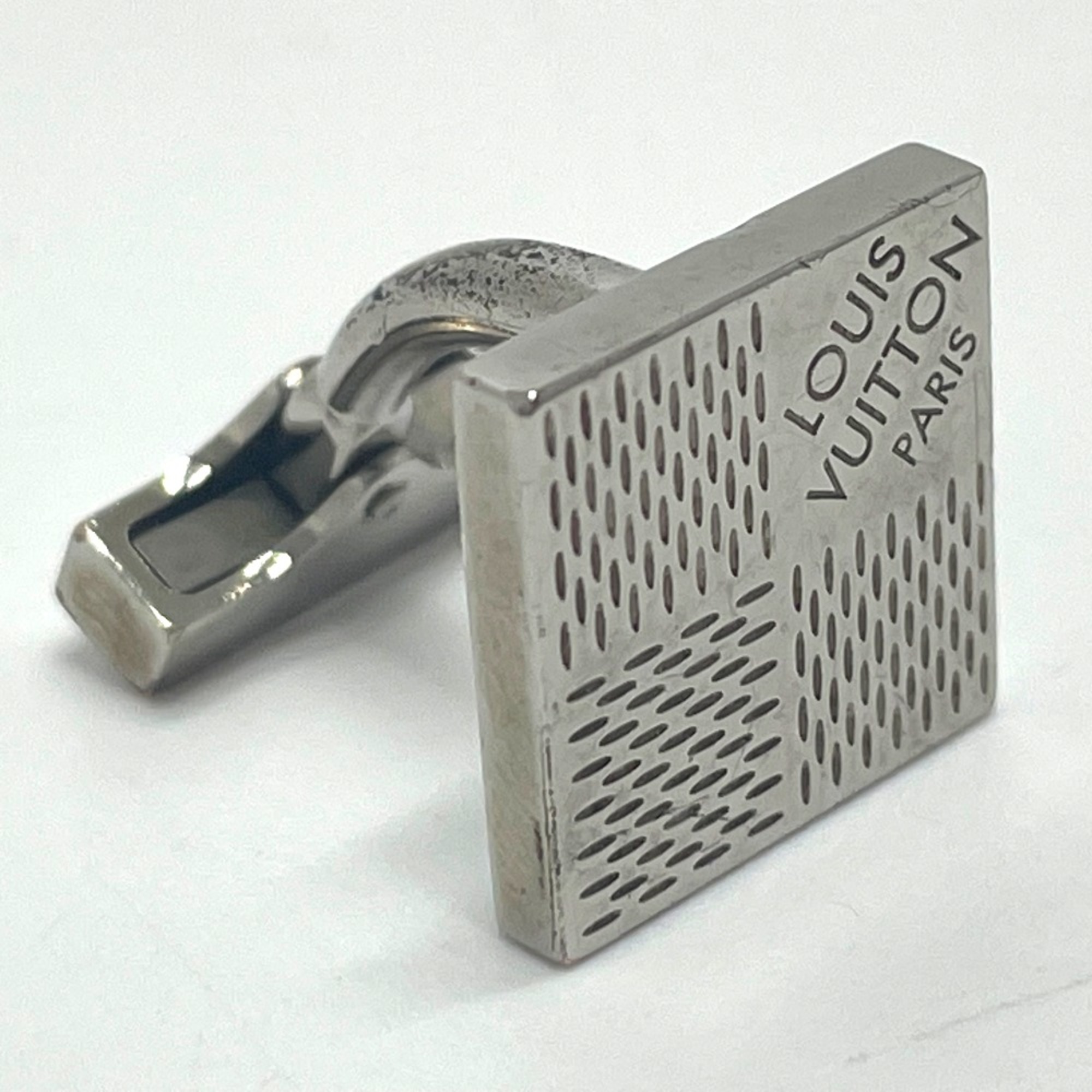 Louis Vuitton M61035 Damier 4 Cufflinks cuffs Silver