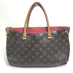 Louis Vuitton M41175 Monogram 2WAY Shoulder Bag Hand Bag Brown x Red