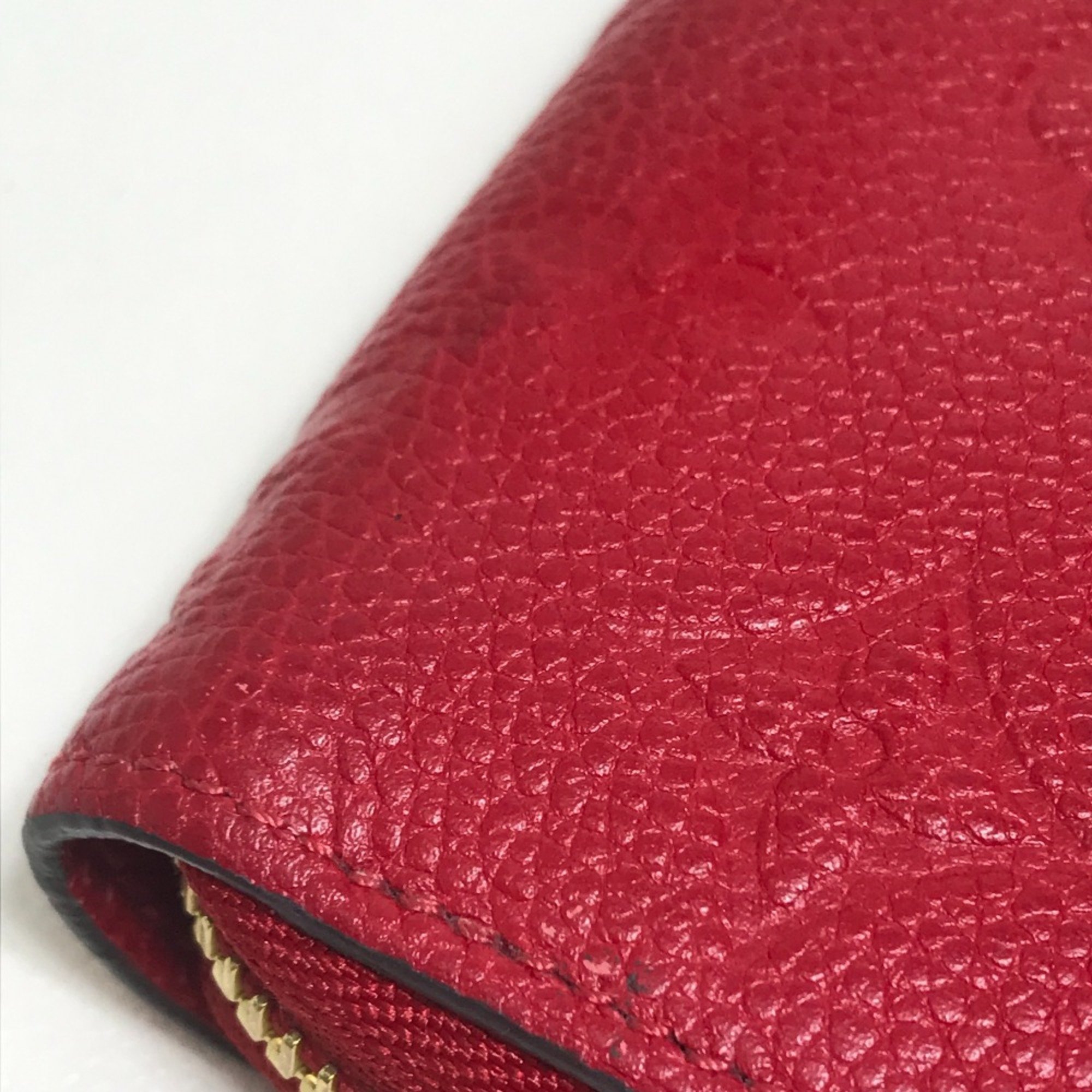 Louis Vuitton M68571 MonogramEmpreinte Long Wallet Cherry berry Red GoldHardware