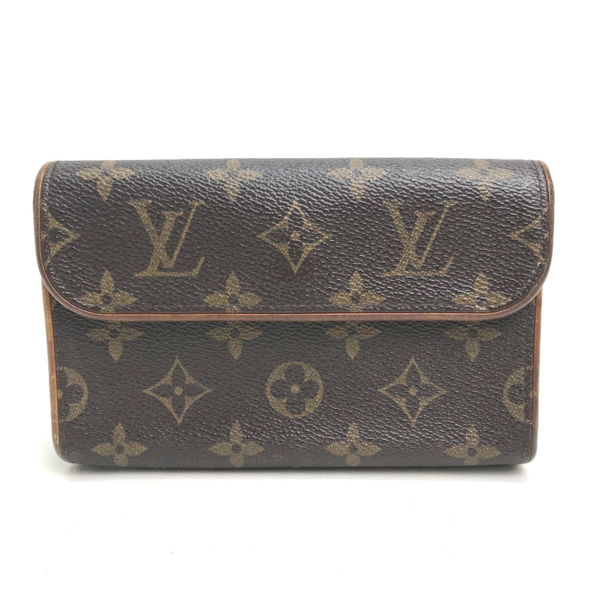 Louis Vuitton M51855 Monogram Pouch Pochette Waist Pouch Brown