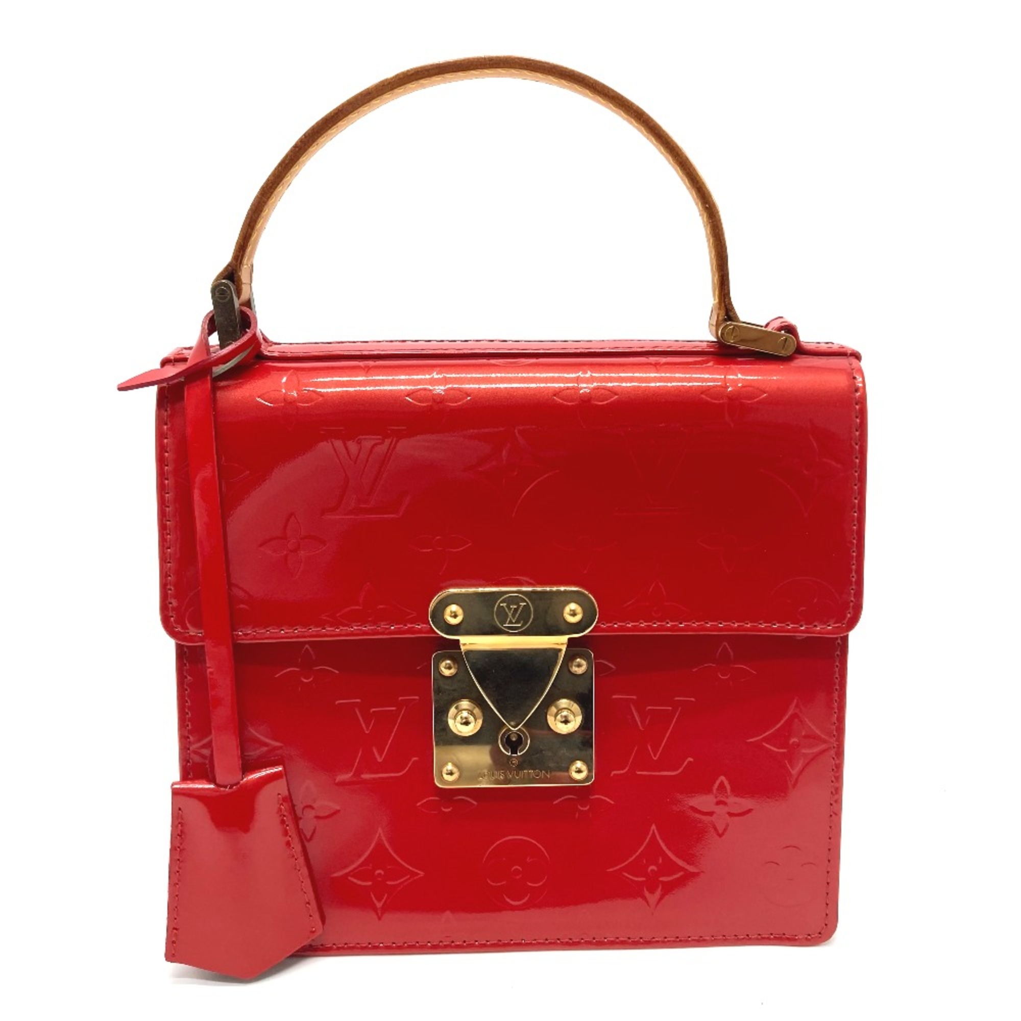 Louis Vuitton M91135 MonogramVernis bag mini bag Hand Bag Rouge Red