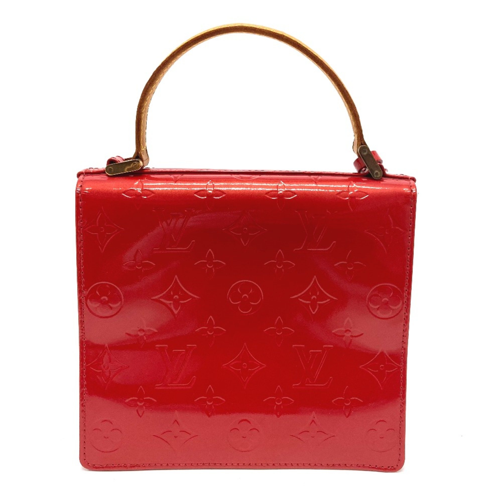 Louis Vuitton M91135 MonogramVernis bag mini bag Hand Bag Rouge Red