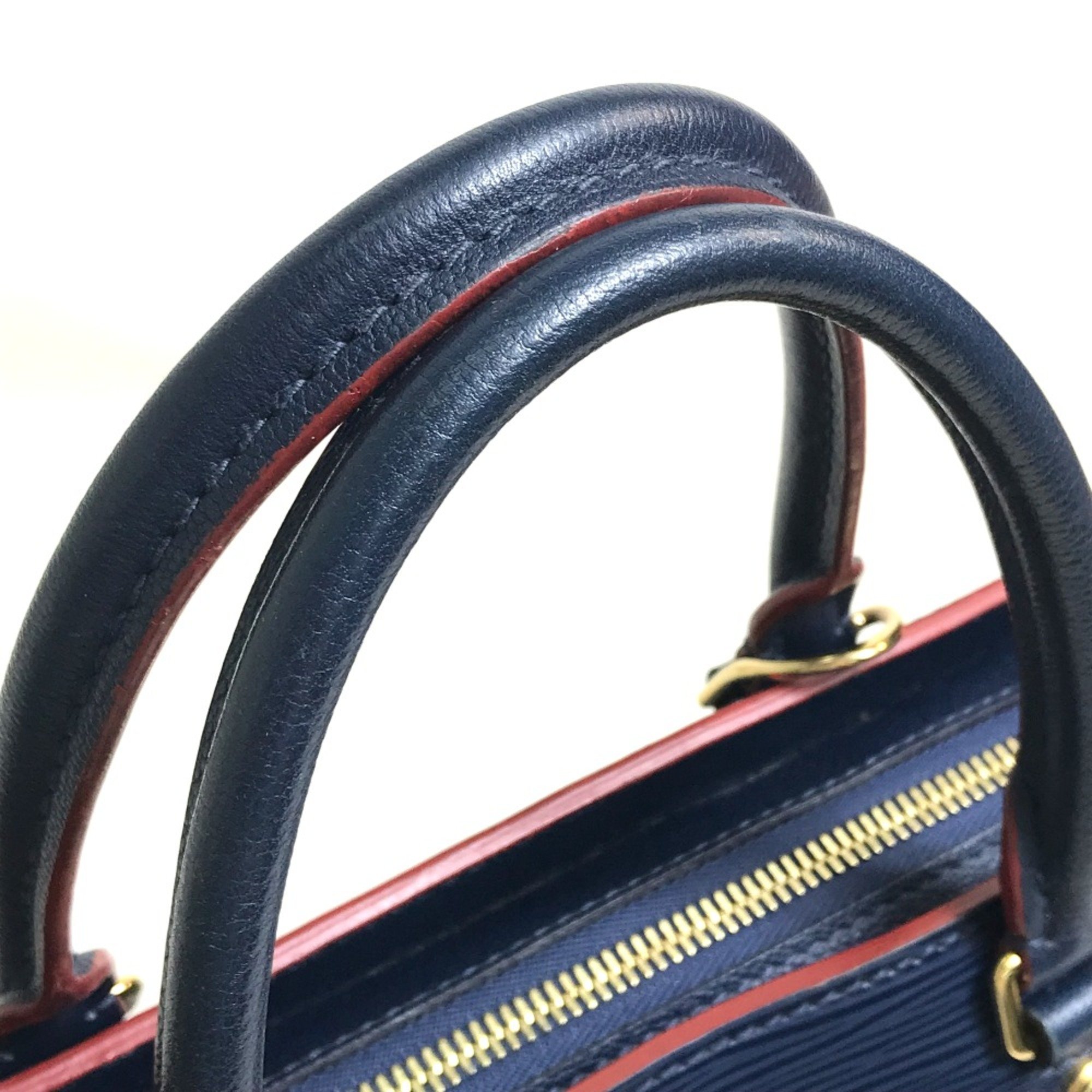 Louis Vuitton M54150 Epi Bag 2WAY Hand Bag Indigo Navy x Red