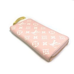 Louis Vuitton M81279 MonogramEmpreinte Zip Around Long Wallet Pink x Beige x Yellow