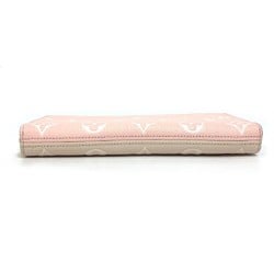 Louis Vuitton M81279 MonogramEmpreinte Zip Around Long Wallet Pink x Beige x Yellow