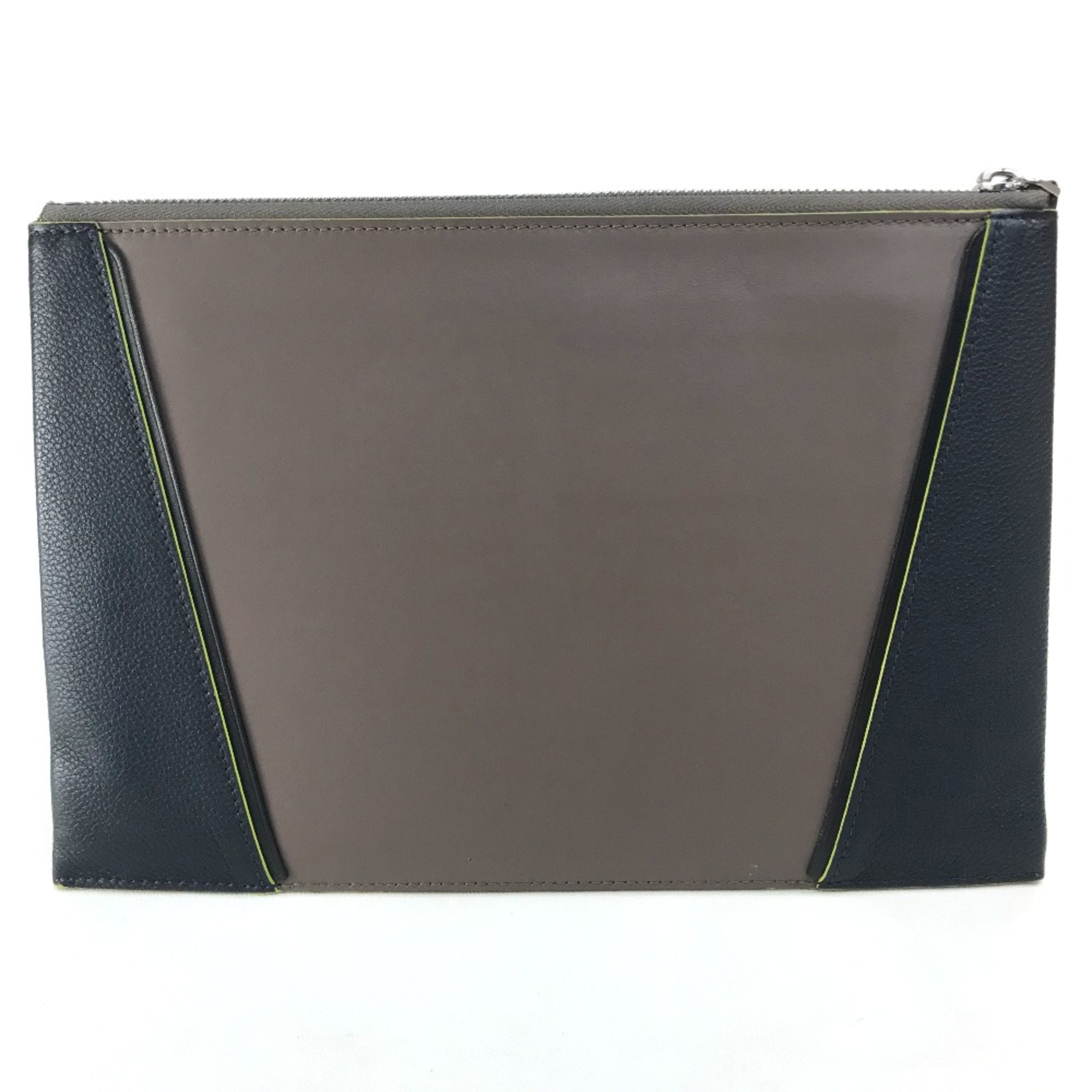 Louis Vuitton Bag List with Strap Clutch bag Gray Based /Navy