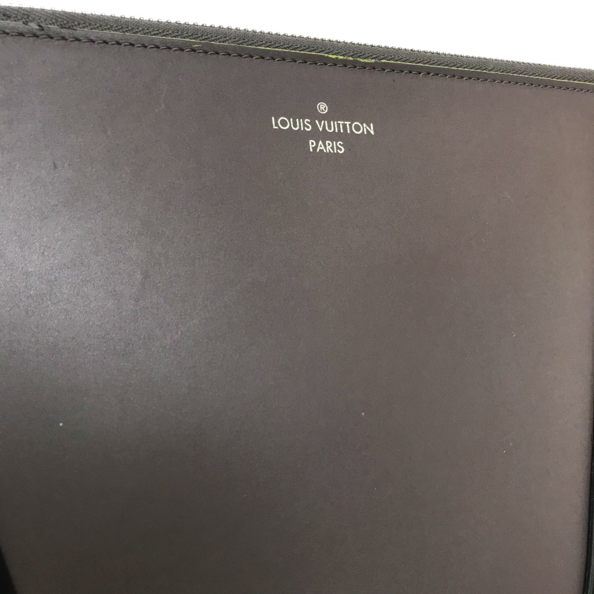 Louis Vuitton Bag List with Strap Clutch bag Gray Based /Navy