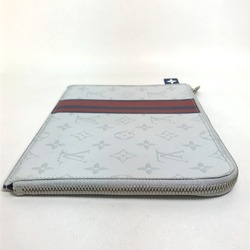 Louis Vuitton M61745 MonogramWhite Bag L-shaped fastener Cluch Bag Clutch bag White x Red x blue