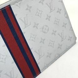 Louis Vuitton M61745 MonogramWhite Bag L-shaped fastener Cluch Bag Clutch bag White x Red x blue