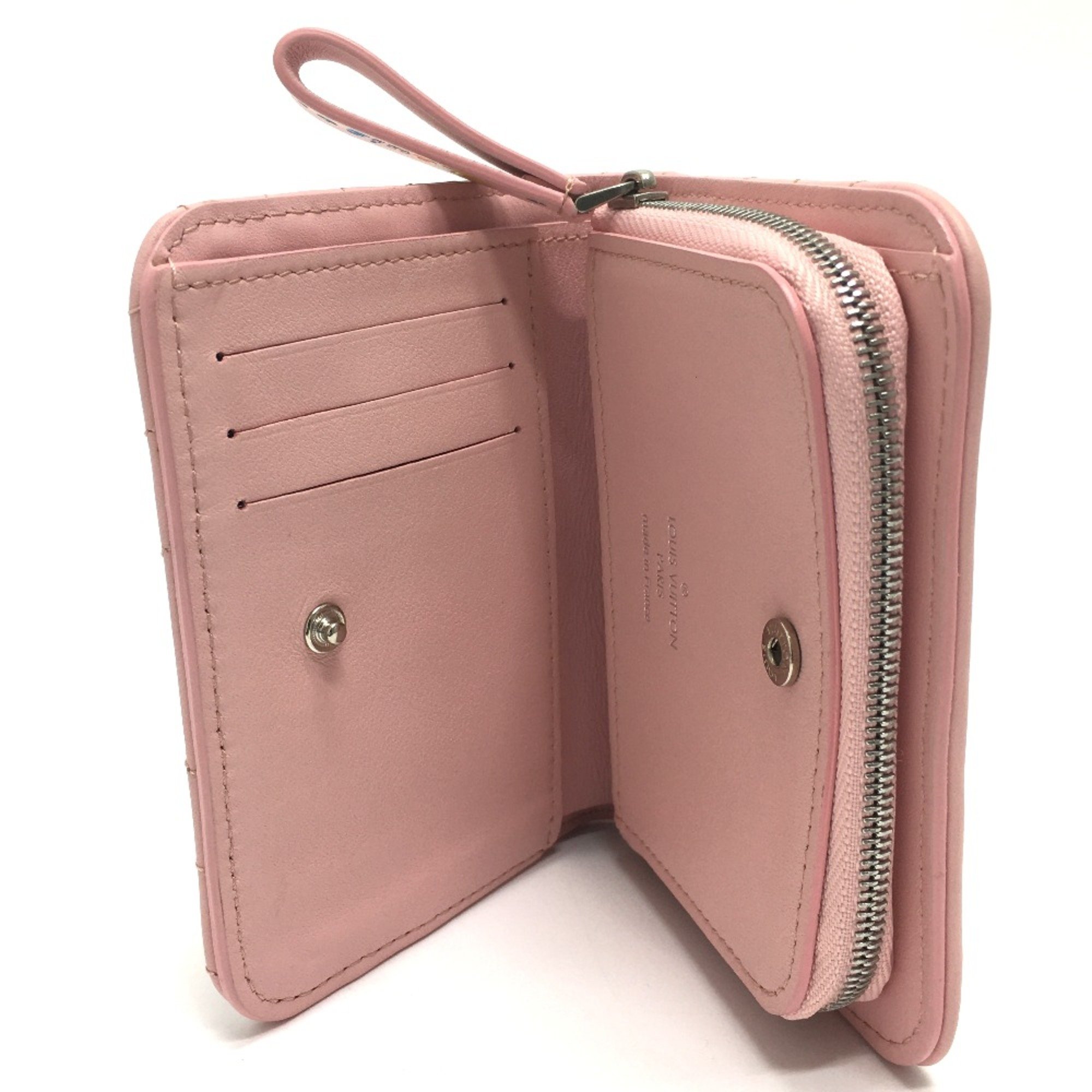 Louis Vuitton M63791 LVHardware Compact wallet Folded wallet Smoothie pink pink