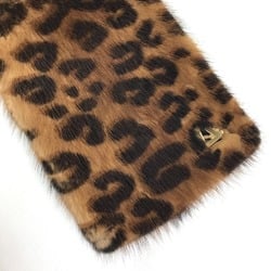 Louis Vuitton M72245 Leopard leopard print leopard Fertipet Scarf Brown x pink