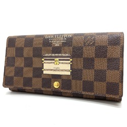 Louis Vuitton N63179 Damier Folded wallet Long Wallet Ebene Brown