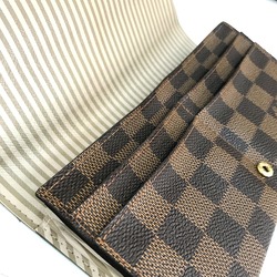 Louis Vuitton N63179 Damier Folded wallet Long Wallet Ebene Brown