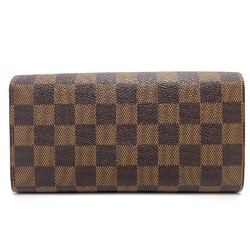 Louis Vuitton N63179 Damier Folded wallet Long Wallet Ebene Brown