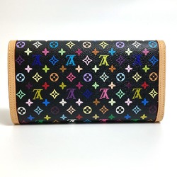 Louis Vuitton M92658 MonogramMulticolore Long Wallet Noir Black