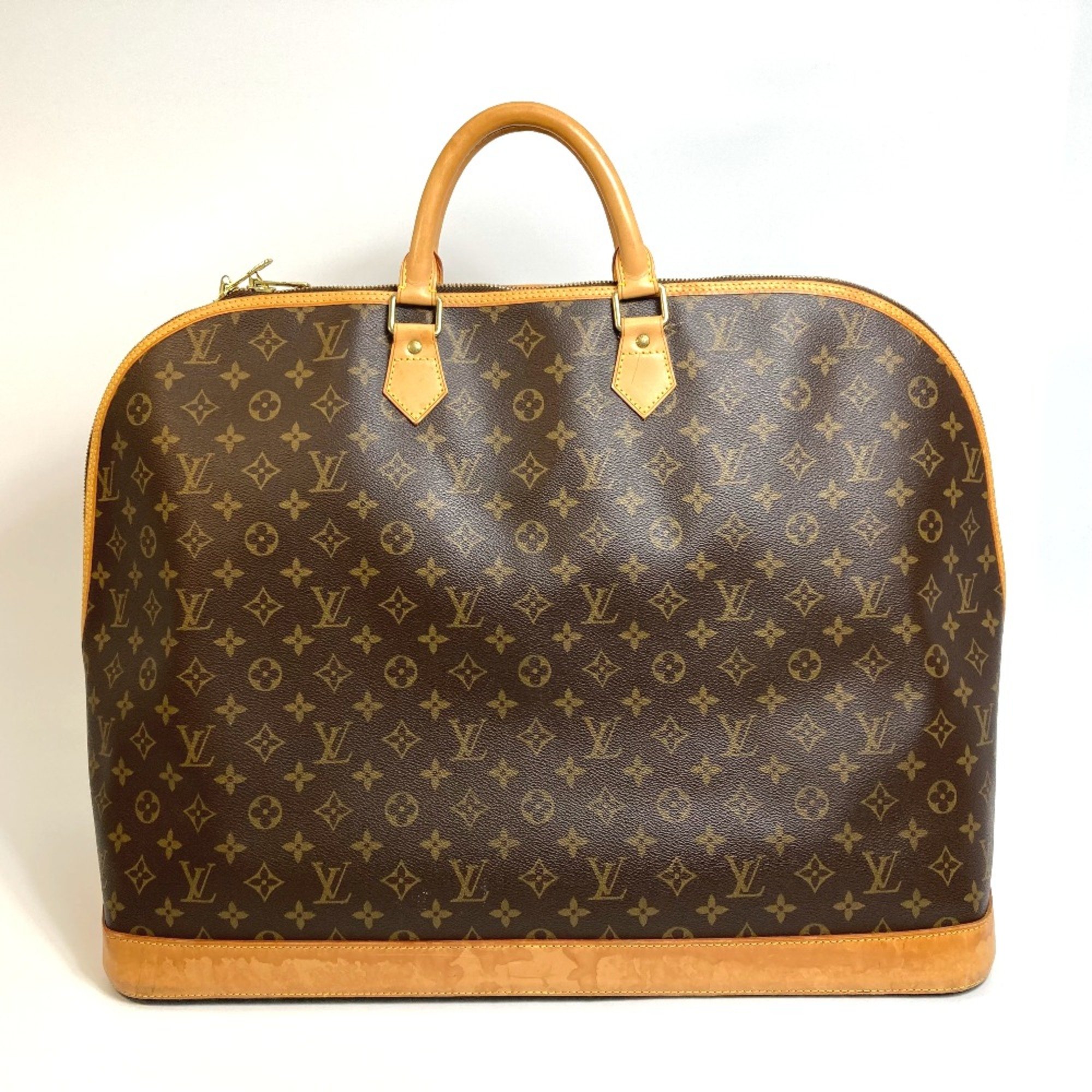 Louis Vuitton M41445 Monogram Hand Bag Duffle Bag Brown