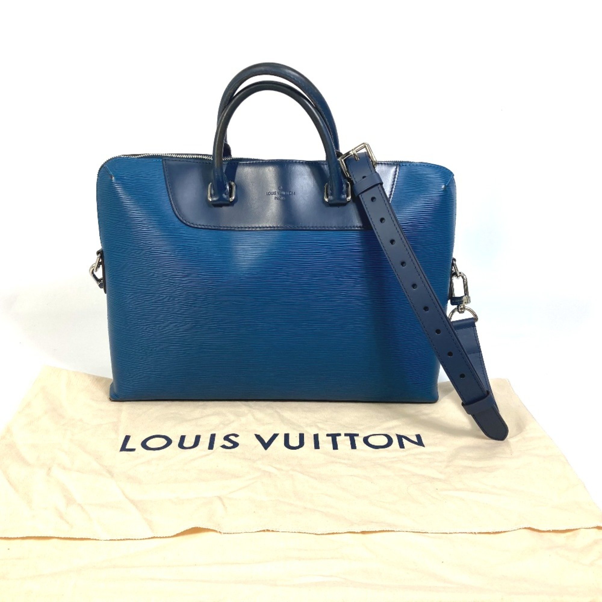 Louis Vuitton M51700 Porto Document Jules PDJ Bag 2WAY briefcase Business bag Blue Azur