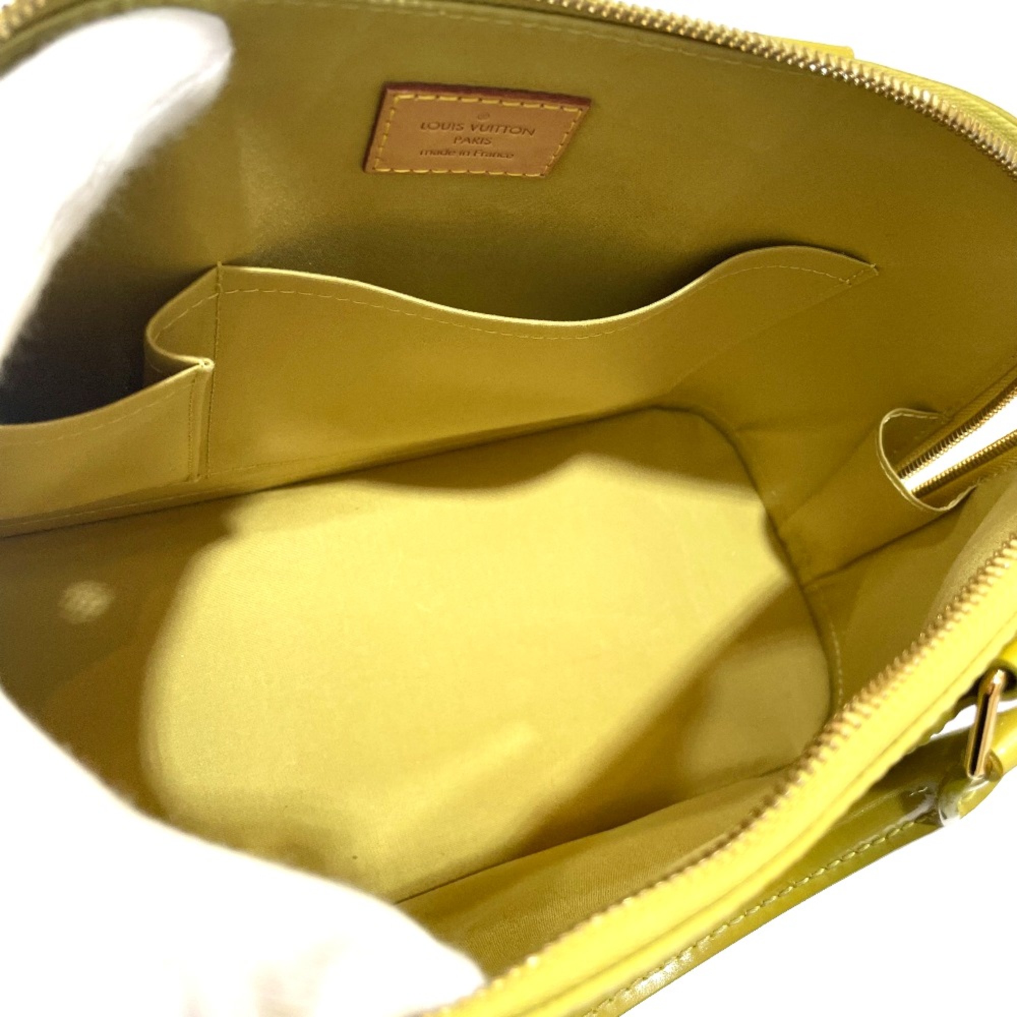 Louis Vuitton M91615 MonogramVernis Bag Tote Bag Hand Bag Veil amplession Yellow Green Based