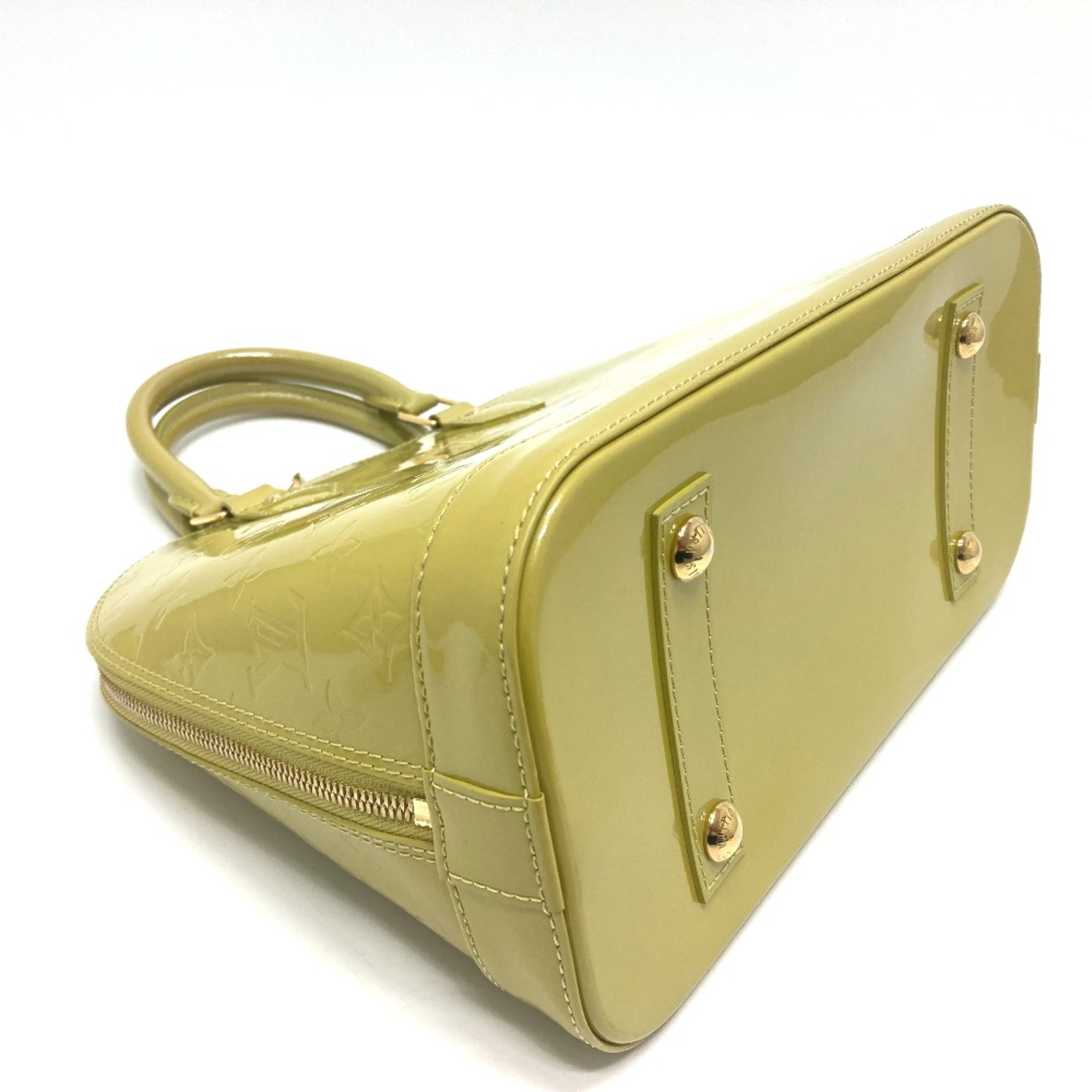 Louis Vuitton M91615 MonogramVernis Bag Tote Bag Hand Bag Veil amplession Yellow Green Based