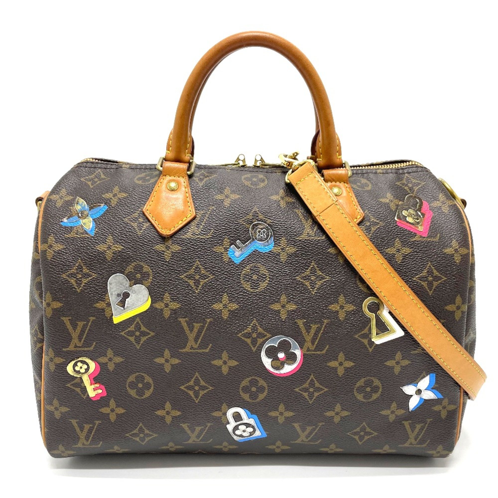 Louis Vuitton M44365 Monogram love lock 2WAY Shoulder Bag Hand Bag Brown