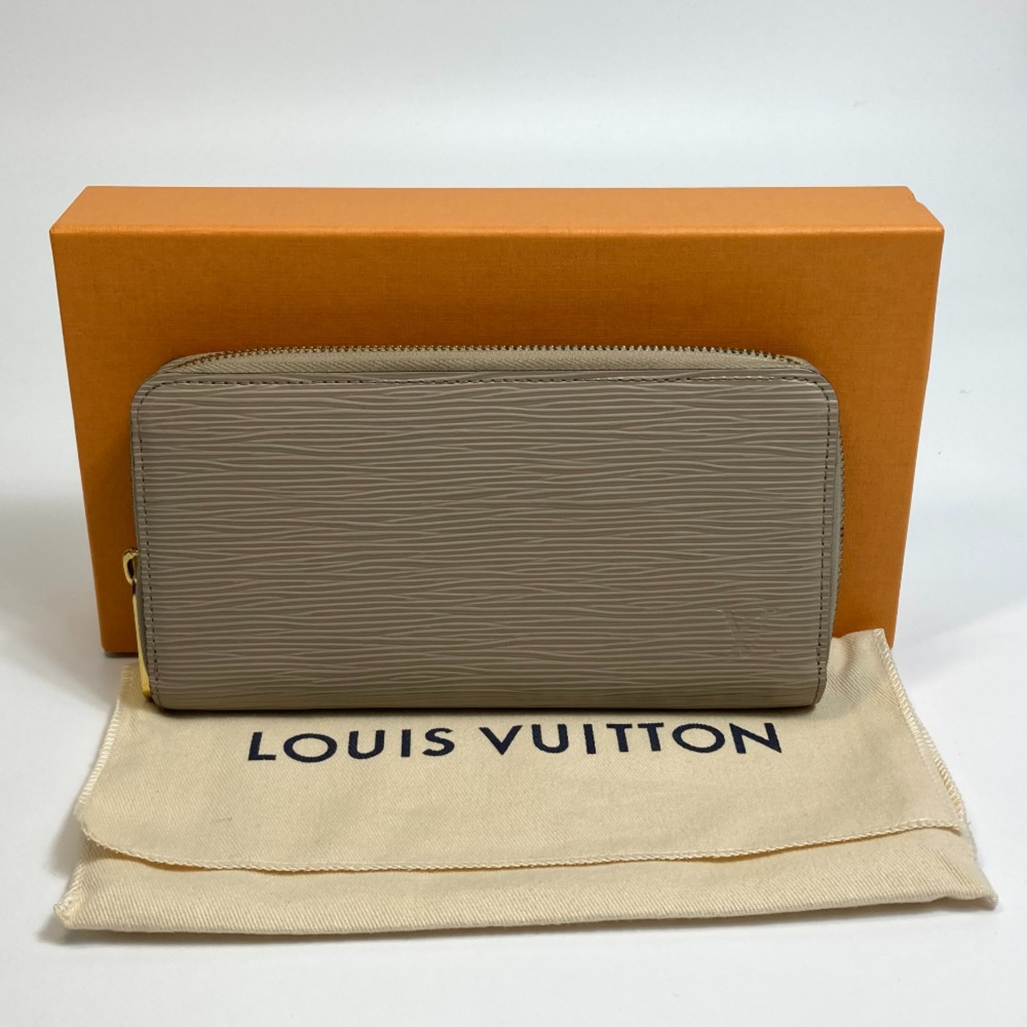 Louis Vuitton M67805 Epi Zip Around Long Wallet Galet Beige