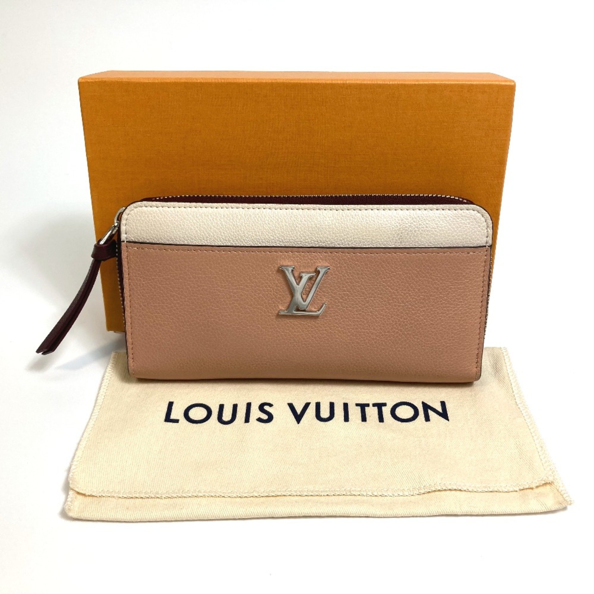 Louis Vuitton M67540 Long Wallet Rose Soie Quartz Orange BeigeBased