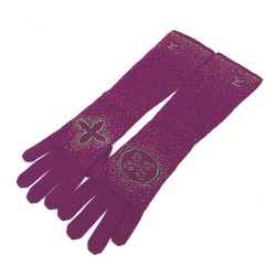 Louis Vuitton 410477 long gloves purple Gold