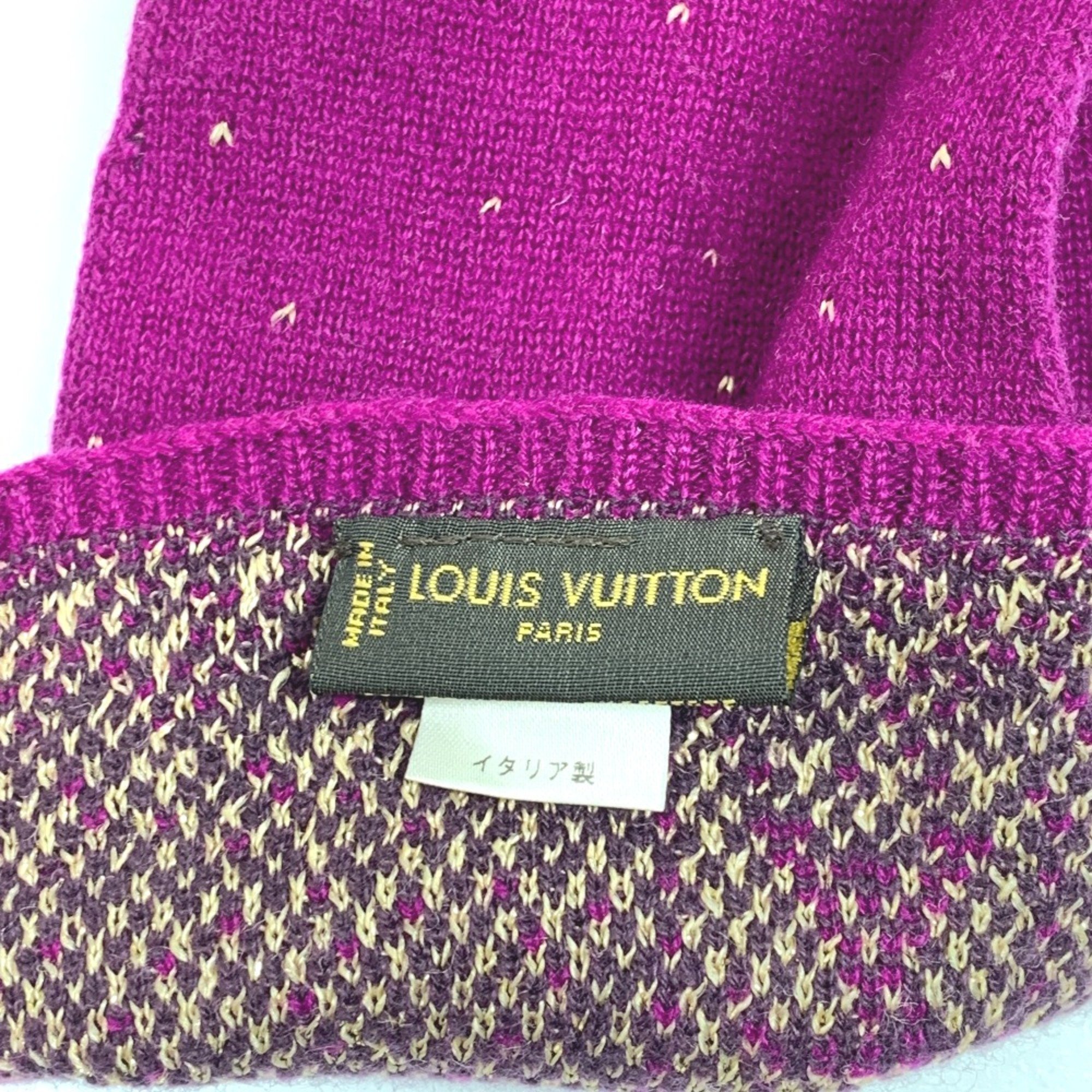 Louis Vuitton 410477 long gloves purple Gold