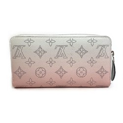 Louis Vuitton M80490 MonogramMahina Gradation Zip Around Long Wallet Pink x White