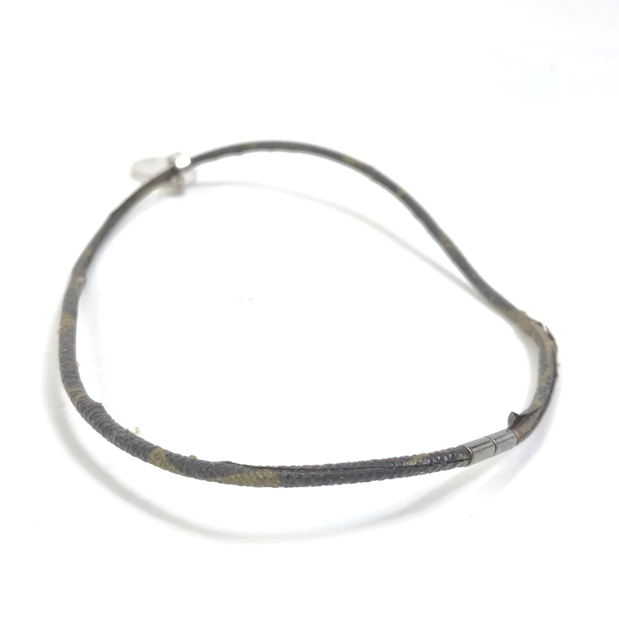 Louis Vuitton M65436 Accessories Monogram Choker Silver