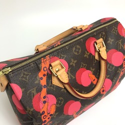 Louis Vuitton M41527 Monogram Ramage Bag Coral Dot Hand Bag Brown x Red x Pink