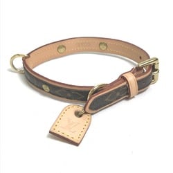 Louis Vuitton M58072 Monogram 小型犬用 Collar Brown GoldHardware