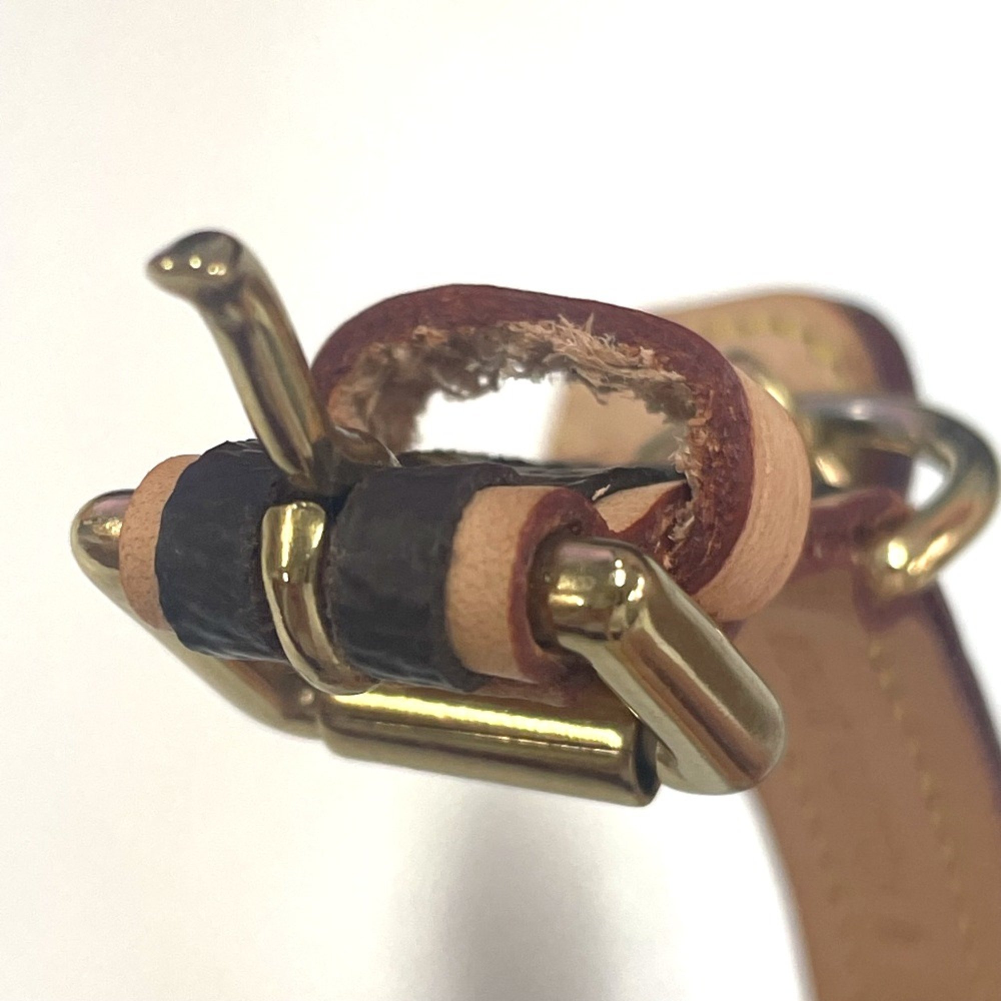 Louis Vuitton M58072 Monogram 小型犬用 Collar Brown GoldHardware