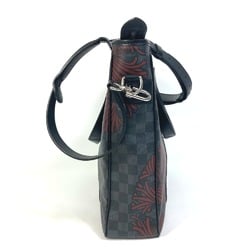 Louis Vuitton N41717 Damier Graphite 2WAY Shoulder Bag Tote Bag Black x RedBased