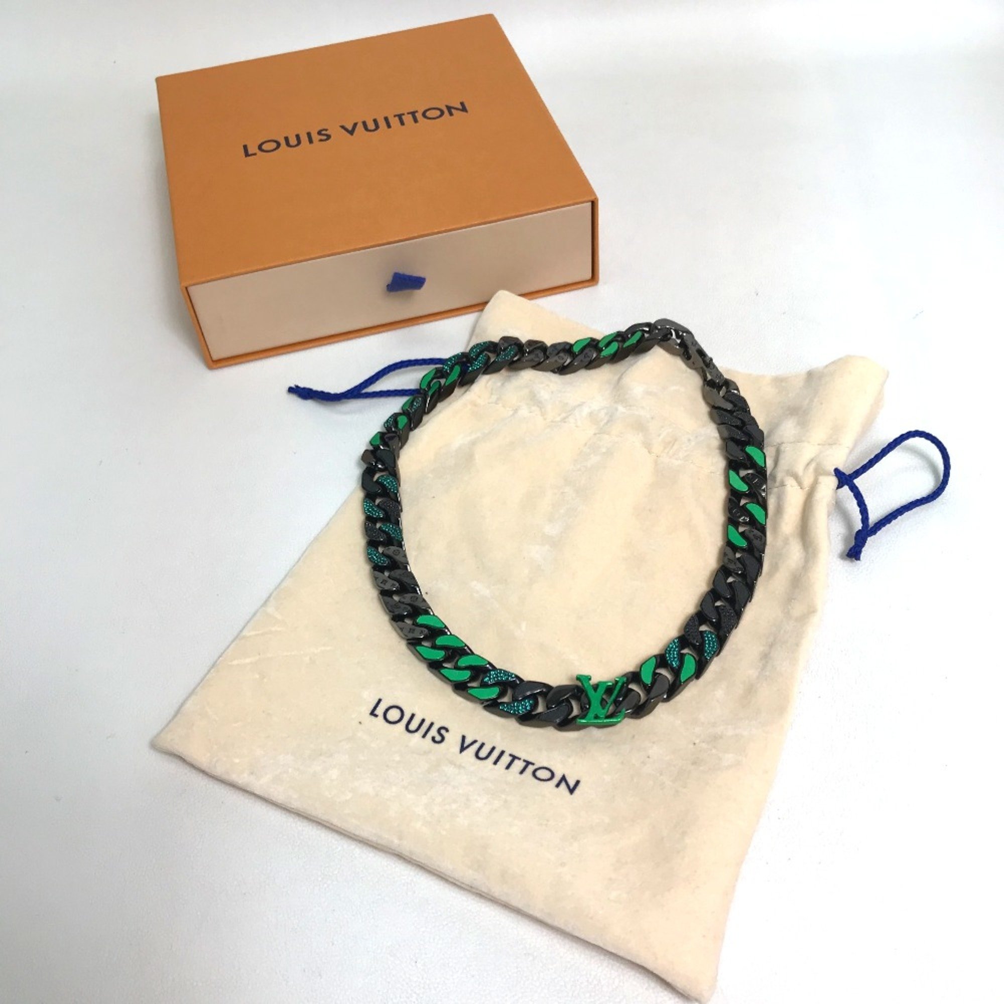 Louis Vuitton MP2853 LV Collier Accessories Necklace Black/Green