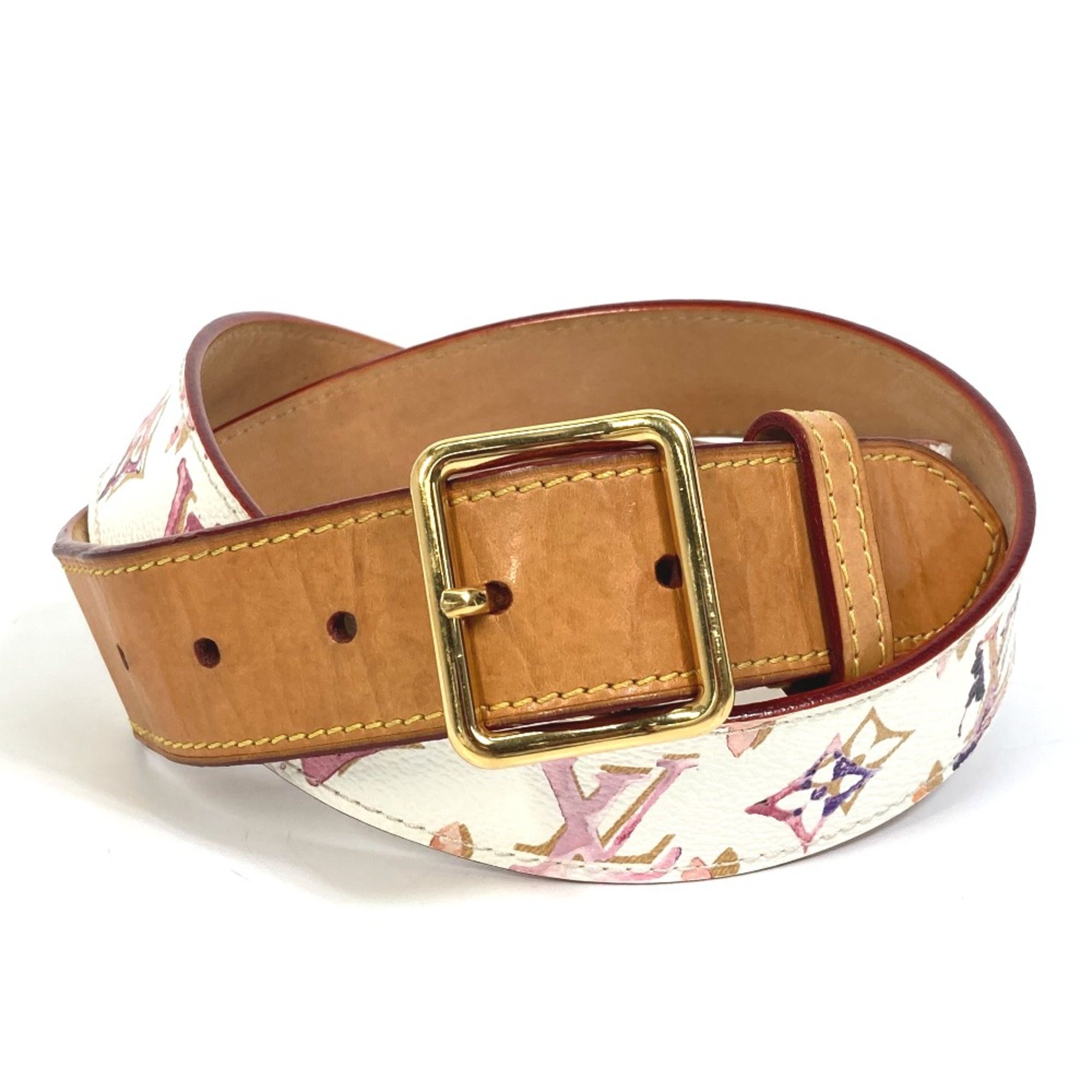 Louis Vuitton M9623U MonogramWatercolor belt Blanc