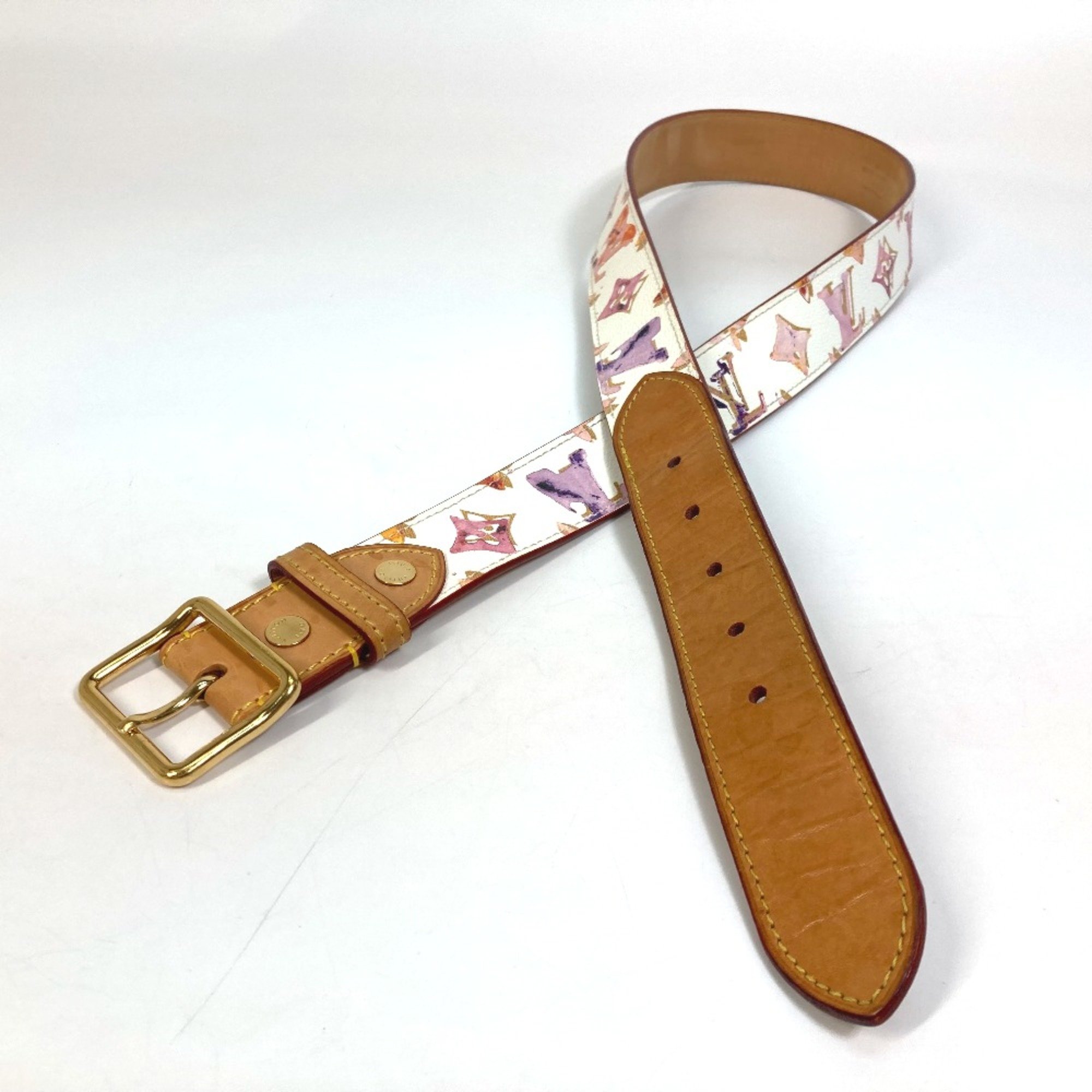 Louis Vuitton M9623U MonogramWatercolor belt Blanc