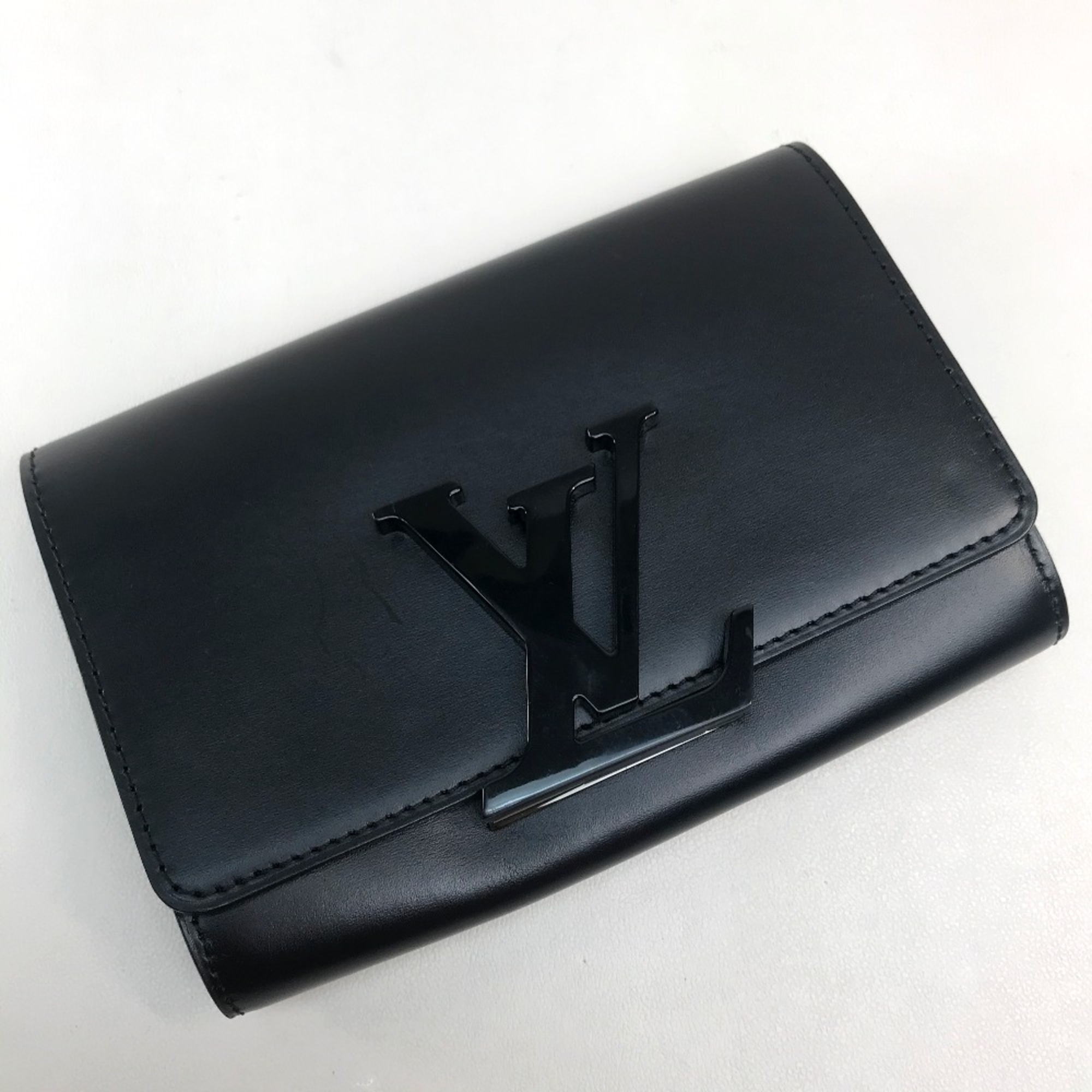 Louis Vuitton LV logo Bag All Black Clutch bag Black