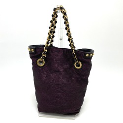 Louis Vuitton Hand Bag Bag Chain Tote Bag Purple/Black GoldHardware