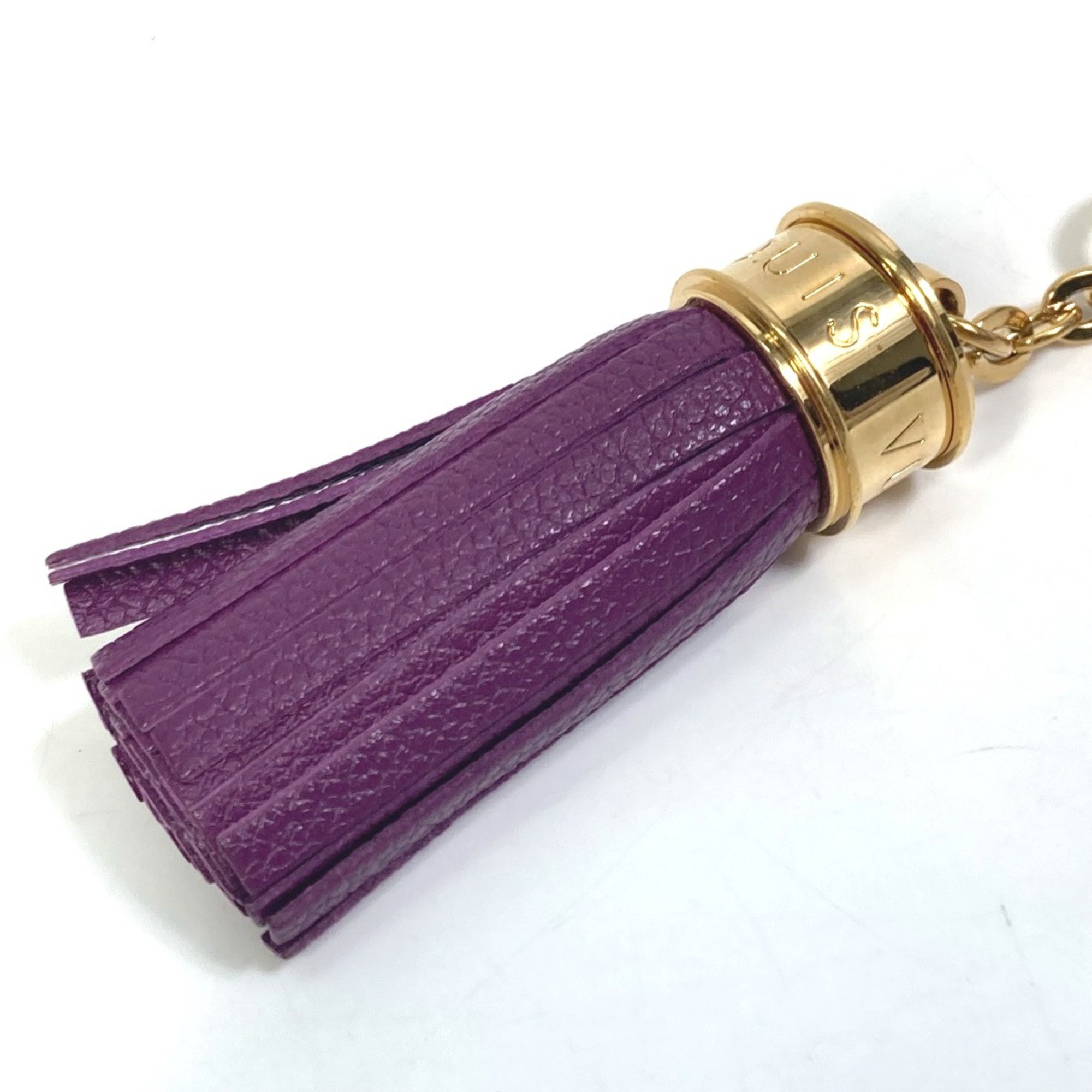 Louis Vuitton M65124 Tassel ribbon Bag Bag Charm Key Holder purple