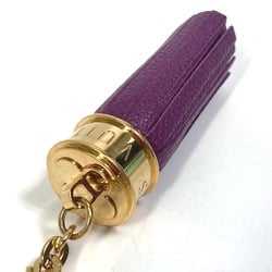 Louis Vuitton M65124 Tassel ribbon Bag Bag Charm Key Holder purple