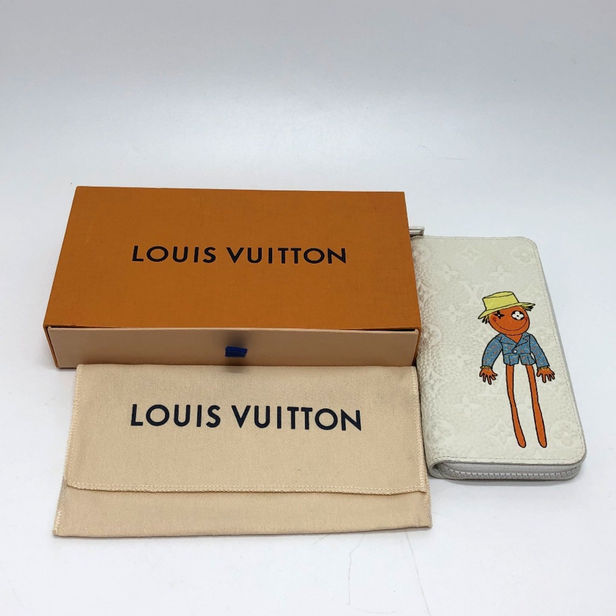 Louis Vuitton M80337 Zippy Wallet Vertical LV friend Long Wallet White