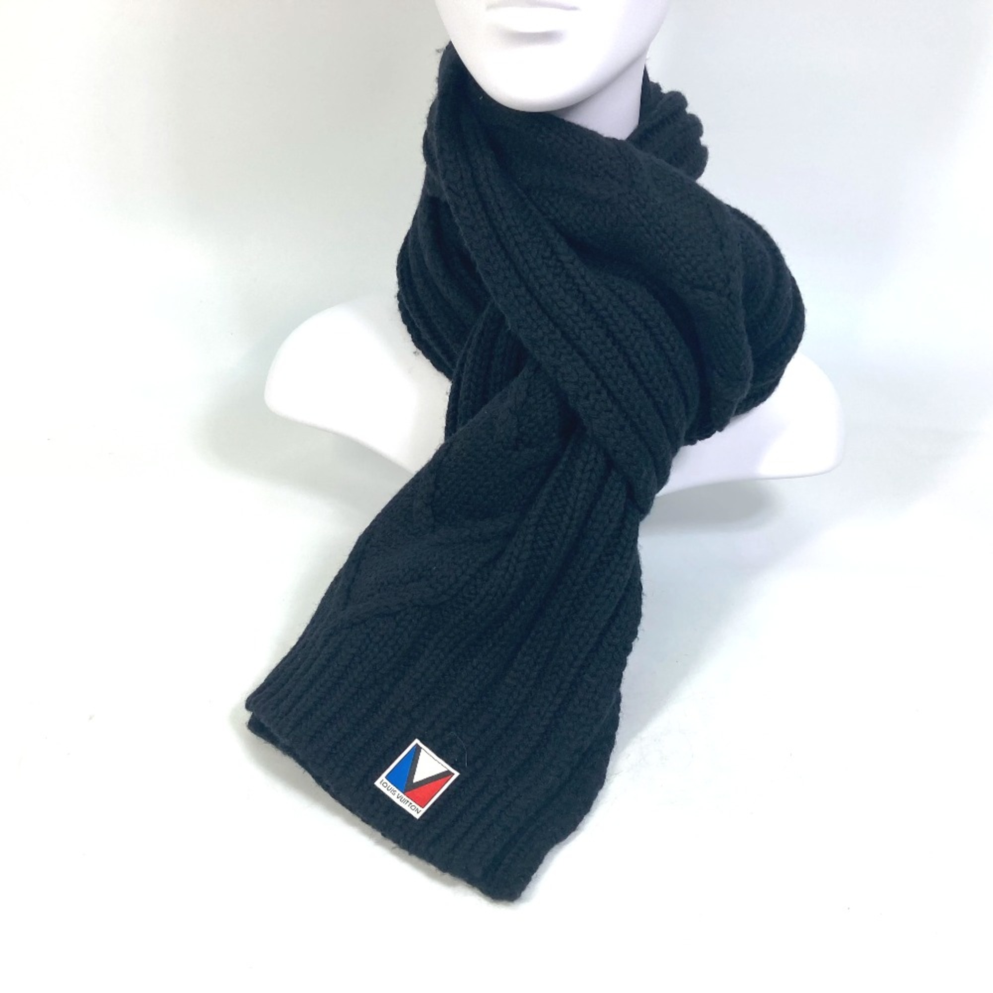 Louis Vuitton M75368 Cable knit Scarf Navy