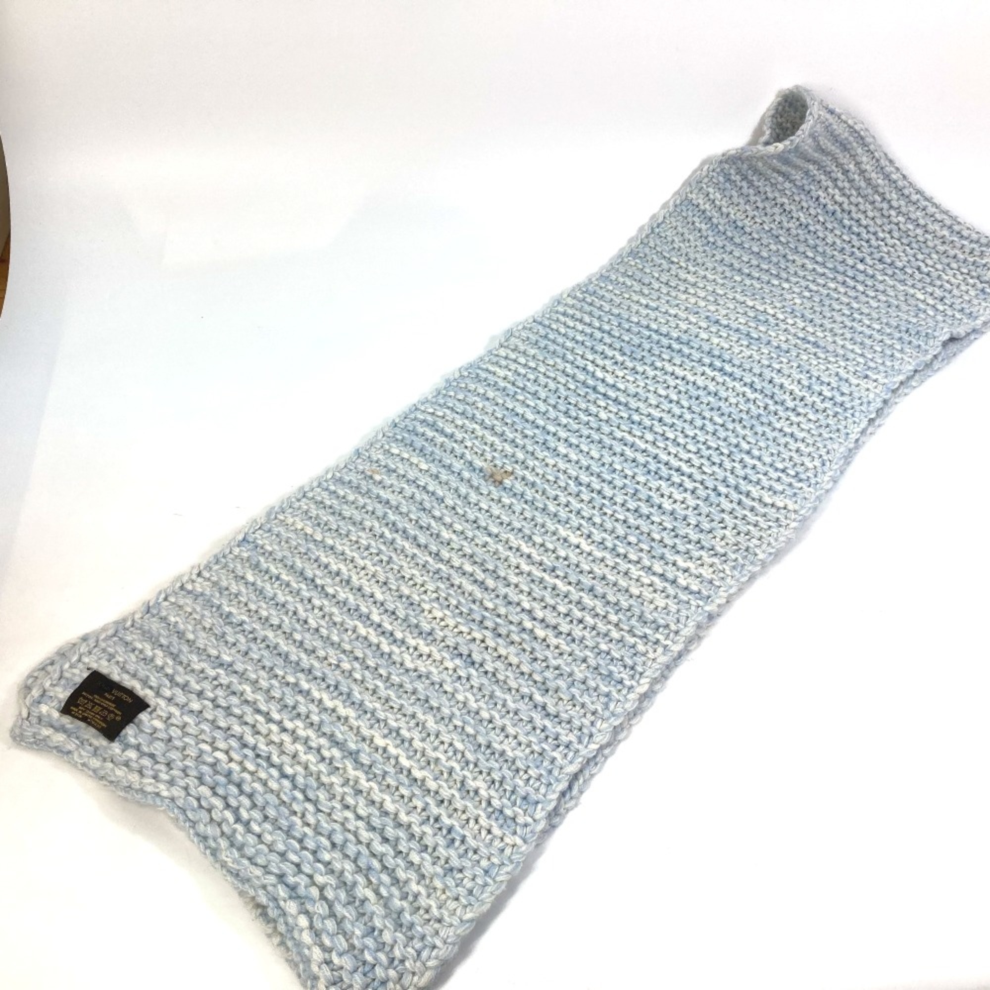 Louis Vuitton M70433 Braid Scarf Light blue IvoryBased